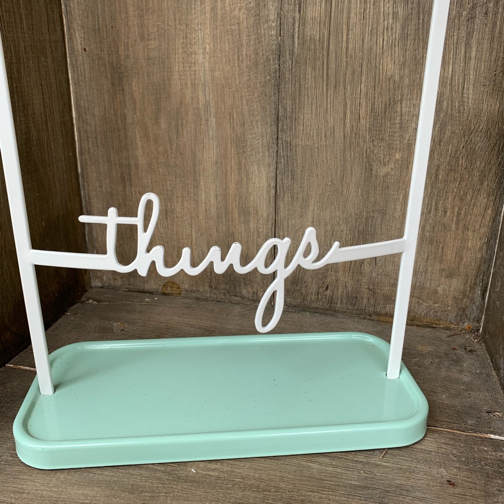 Pretty Little Things white & green jewelry holder - Picture 4 of 4